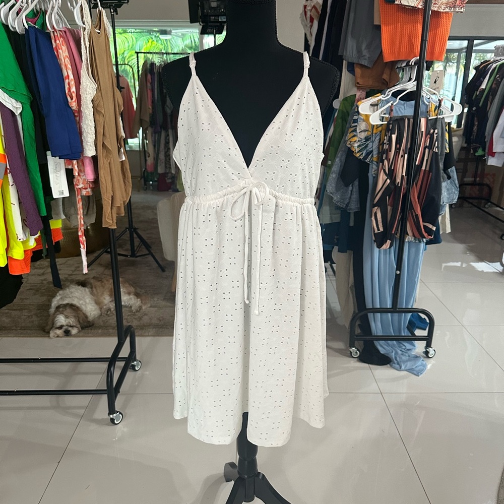 White short dress